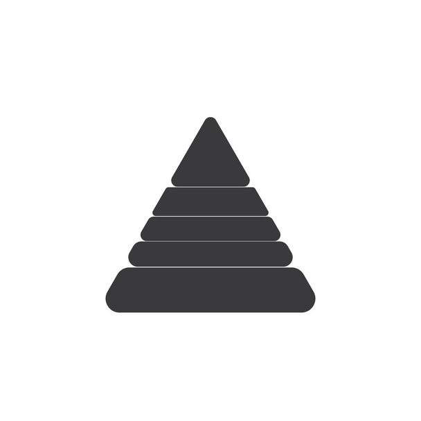 Pirámide Logo Plantilla vector ilustración - Vector, Imagen