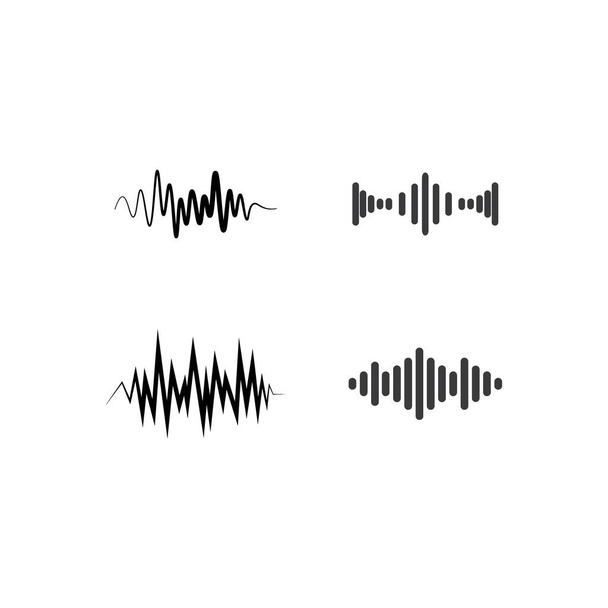 Šablona vektoru loga zvukové vlny - Vektor, obrázek