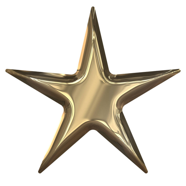 Glossy Metal Star starfish    - Photo, Image