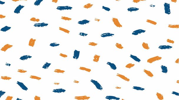 Blue and orange splash pattern watercolor background for textures backgrounds and web banners desig - Vector, Image