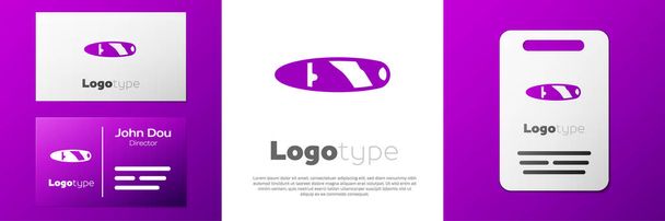 Icono de cigarro Logotype aislado sobre fondo blanco. Elemento de plantilla de diseño de logotipo. Vector. - Vector, imagen