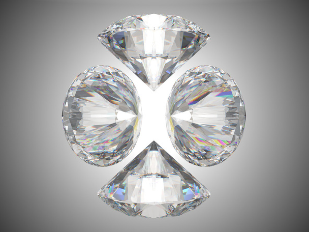 Neljä loistavaa timantteja tai jalokiviä
 - Valokuva, kuva