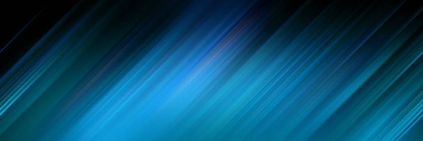abstrakter blauer Hintergrund, futuristische Linien, Bewegungsunschärfe - Foto, Bild