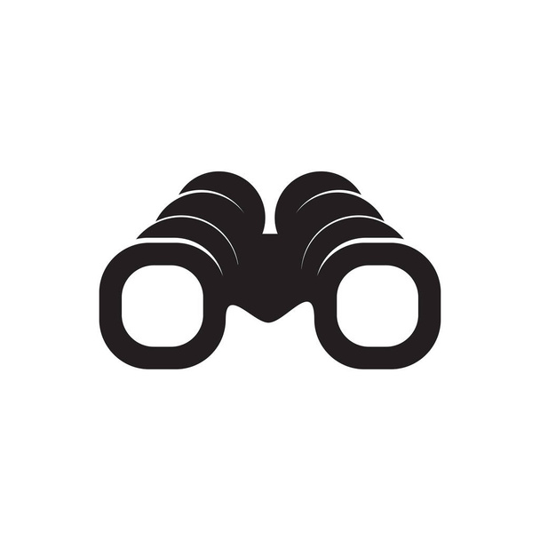Modèle vectoriel de conception de logo icône binoculaire - Vecteur, image