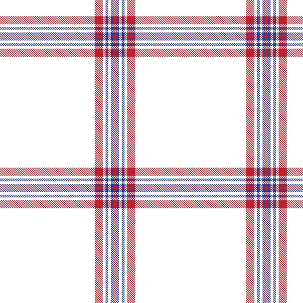 Red Navy Glen Patrón sin costura texturizado a cuadros adecuado para textiles y gráficos de moda - Vector, imagen