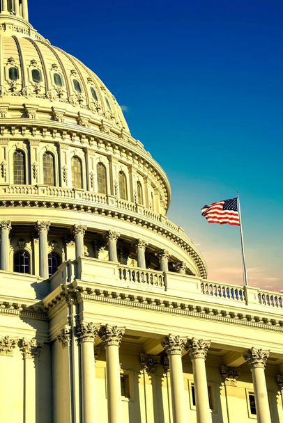 Capitol Building in Washington DC Stany Zjednoczone Ameryki - Zdjęcie, obraz