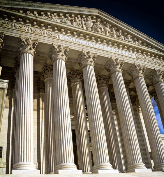 アメリカ合衆国ワシントンDCの最高裁判所ビル - 写真・画像
