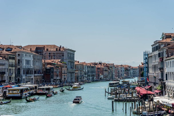 Venice, Italy - 01 July 2018: the cityscape and townscape of Venice along the grand canal in Italy - Fotografie, Obrázek