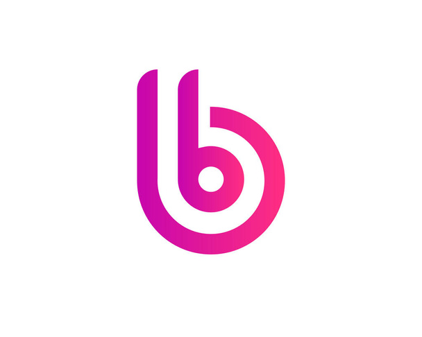 b bb Brief Logo Design Vektor-Vorlage. b bb logo design. - Vektor, Bild