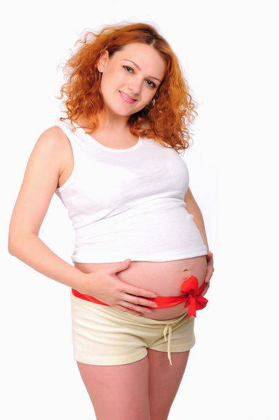 Charming pregnant mother - Foto, imagen