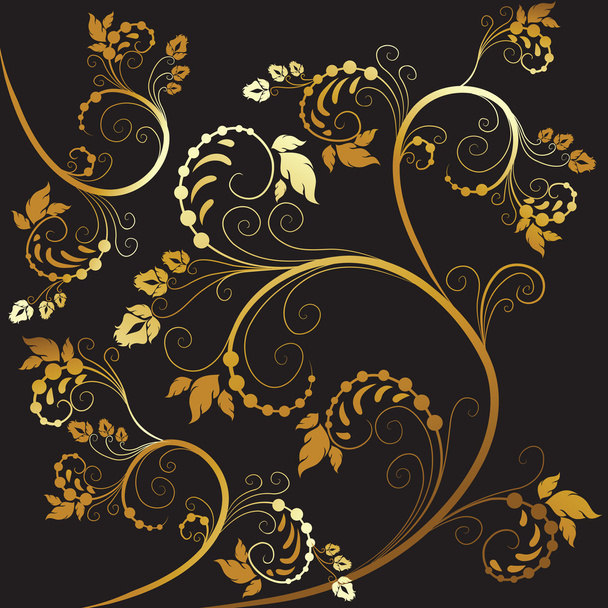Background with flowers - Vector, afbeelding