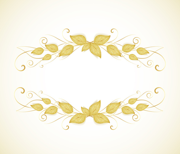golden leaves - Vetor, Imagem