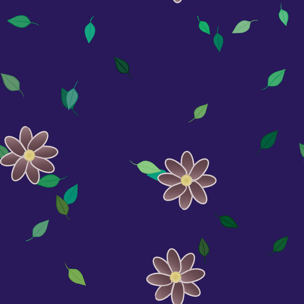 χρωματιστά λουλούδια φόντο, λουλούδια εικονογράφηση διάνυσμα - Διάνυσμα, εικόνα