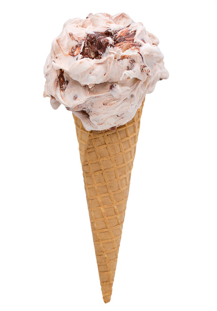 chocolate and nuts ice cream - Foto, Imagem