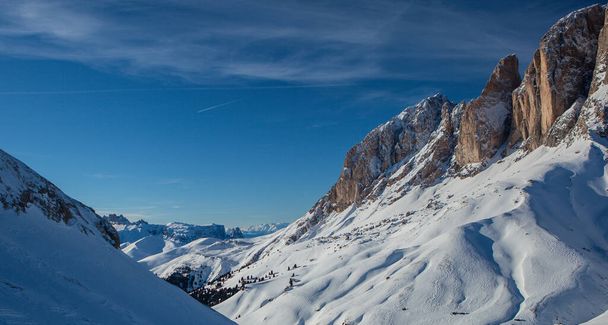 Estância de esqui em Campitello di Fassa, Sellaronda - Foto, Imagem
