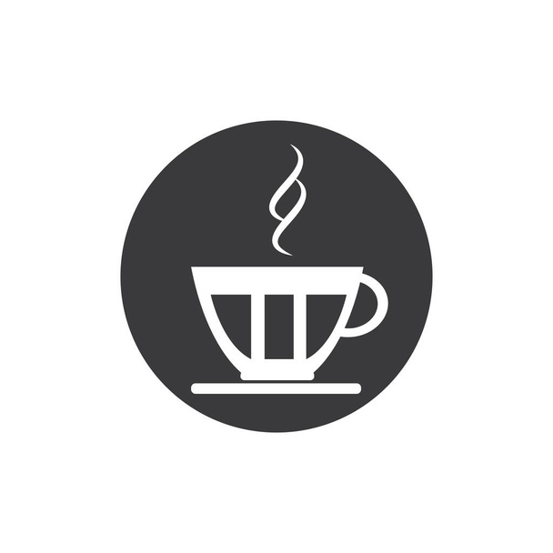 Coffee cup Logo Template vector icon design - Vector, imagen