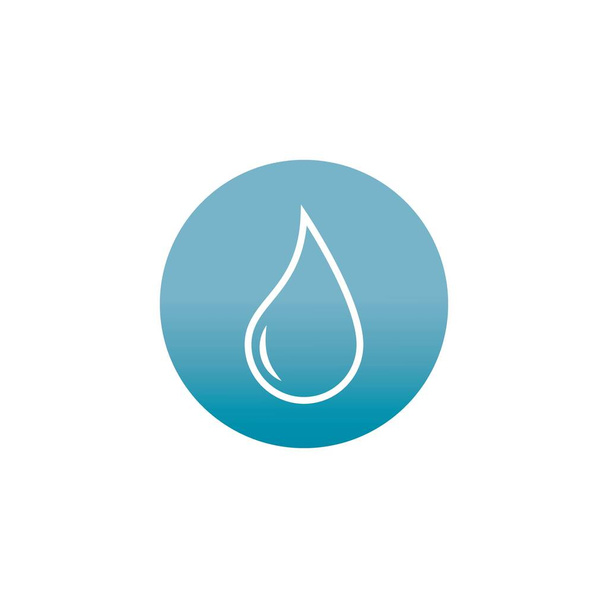 Wasser Tropfen Symbol Vektor Illustration Design - Vektor, Bild