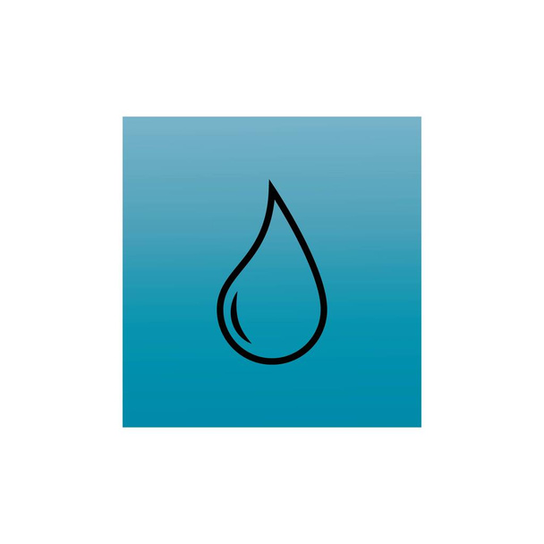 agua gota icono vector ilustración diseño - Vector, Imagen