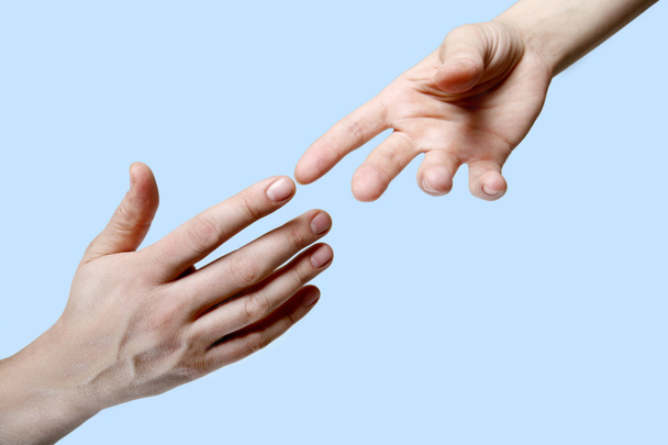Touching Hands - Фото, изображение