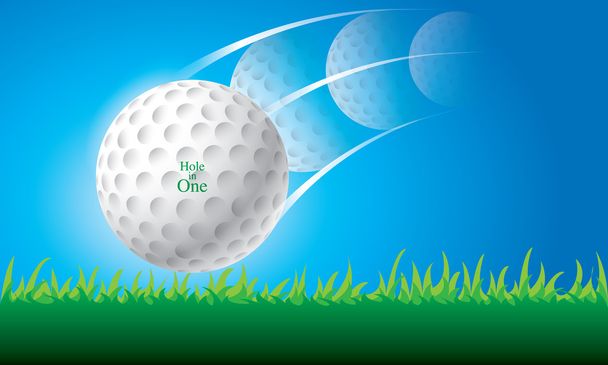 Ilustración del vector pelota de golf
 - Vector, imagen