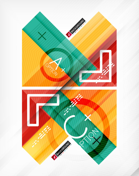 Бізнес геометричний інфографічний плакат
 - Вектор, зображення