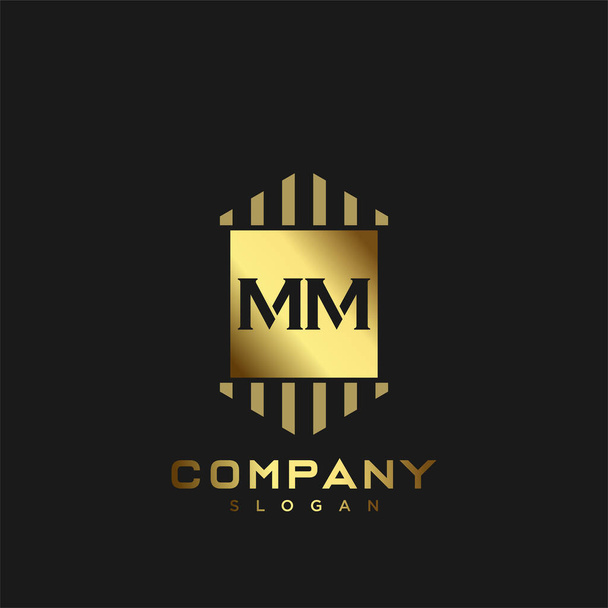 Premium Vector  M logo. letter m logo or mm initials two modern monogram  symbol