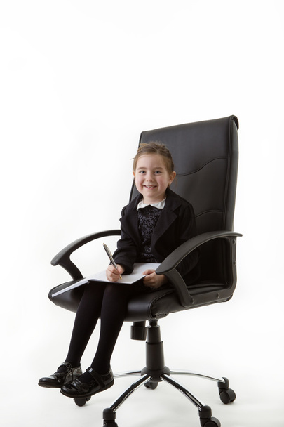 kid dressed up as a business person - Foto, afbeelding
