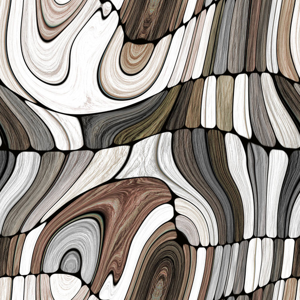 Naadloze fantasie houten patroon   - Foto, afbeelding