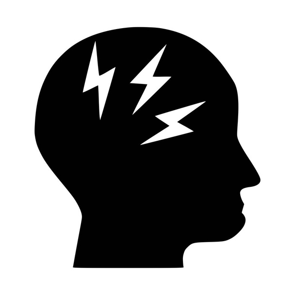 Иллюстрация значка головной боли - Фото, изображение