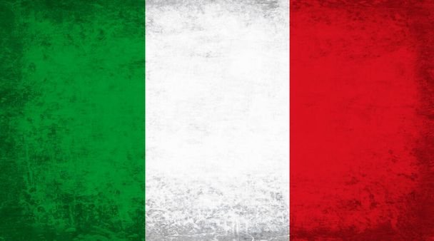 Grunge Vlag van Italië achtergrond - Foto, afbeelding