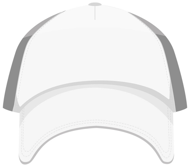 Isolierte Mütze auf weißem Hintergrund - Vektor, Bild