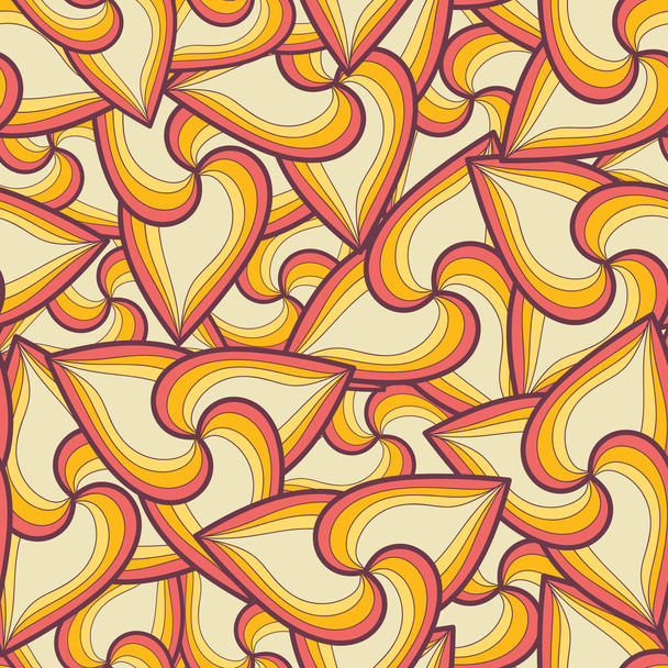 абстрактный ретро-цвет фона из лепестков и волн
 - Вектор,изображение