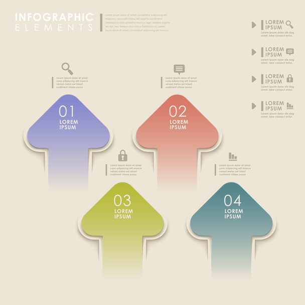 abstract arrow infographics - Vektor, Bild