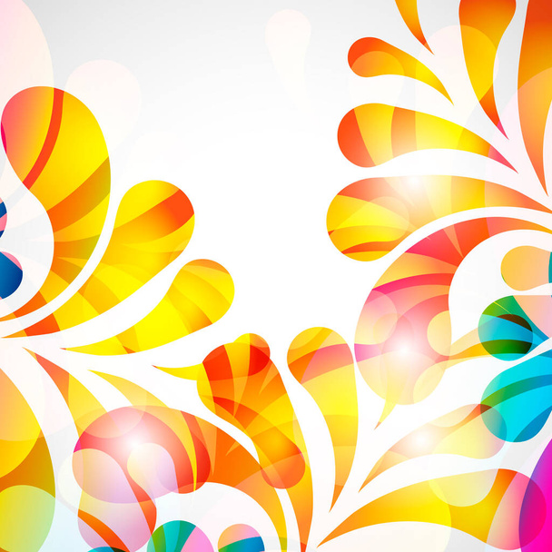 Abstract background with bright teardrop-shaped arches. - Vettoriali, immagini