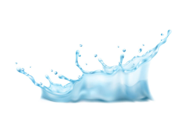 Σύνθεση πιτσιλίσματος νερού - Διάνυσμα, εικόνα