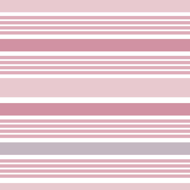 Linee rosa e bianche modello senza cuciture. Linee orizzontali. - Vettoriali, immagini