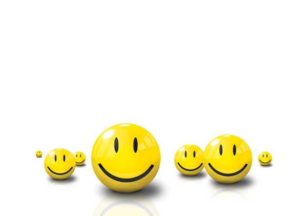 faces feliz smiliey 3D - Zdjęcie, obraz