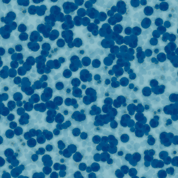Kusursuz mavi mikroorganizma deseni - Fotoğraf, Görsel