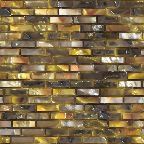 Безшовний візерунок глянсової цегляної стіни
 - Фото, зображення