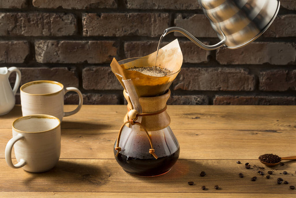 Homemade Pour Over Coffee Ready to Drink - Zdjęcie, obraz