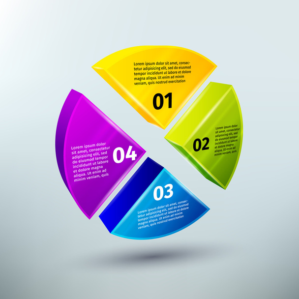 Abstract business infographics design elements - Διάνυσμα, εικόνα