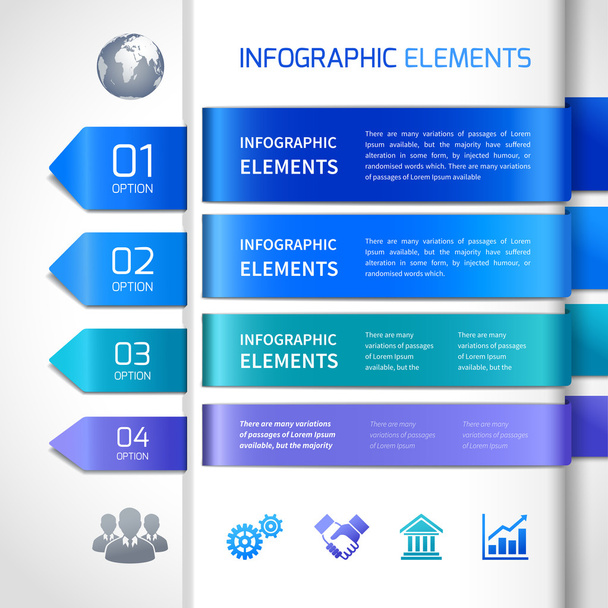 Abstract infographics design elements - Vector, Image