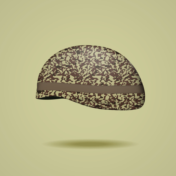 Военный шлем
 - Вектор,изображение