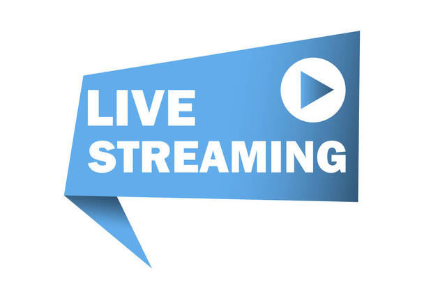 Live stream vectorlogo. Online nieuws icoon. Live streaming. Voorraad afbeelding. EPS 10. - Vector, afbeelding