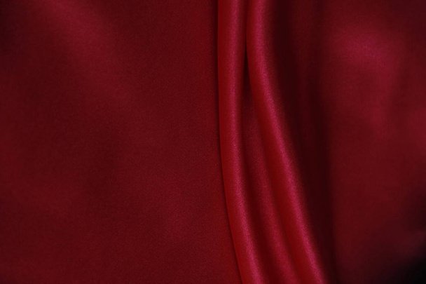 beautiful red fabric abstraction - Φωτογραφία, εικόνα