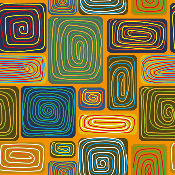 rectángulos espiral patrón sin costura - Vector, imagen