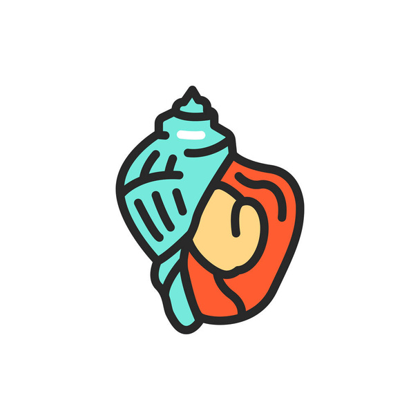 Meat rapan color line icon. Pictogram for web page, mobile app, promo. - Vector, Image