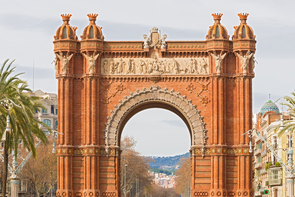 Arch de Triumph Barcelonassa, Espanjassa
. - Valokuva, kuva