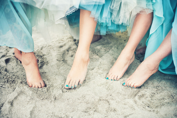 Füße im Sand - Foto, Bild