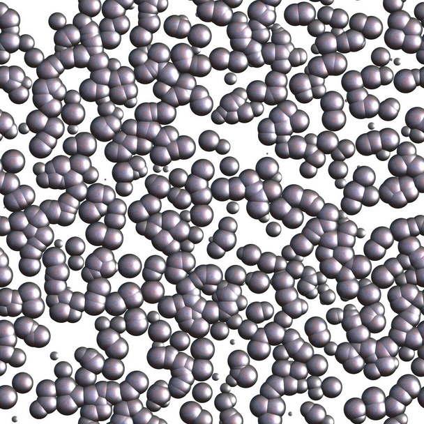 Continu moleculair grijs patroon   - Foto, afbeelding